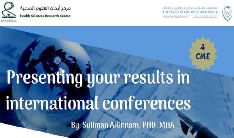 Presenting your results in international conferences