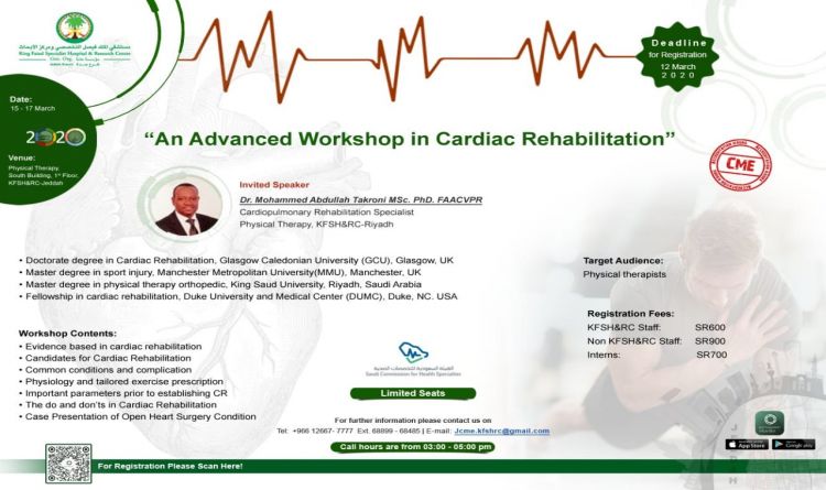 An  Advanced Workshop in Cardiac Rehabilitation