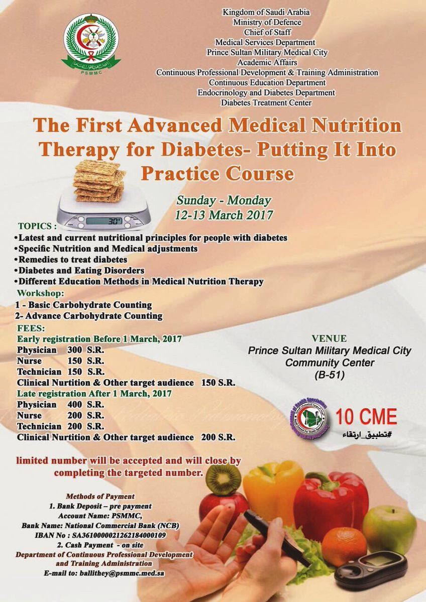 The 1st Advanced Medical Nutrition Therapy For Diabetes - Putting It ...