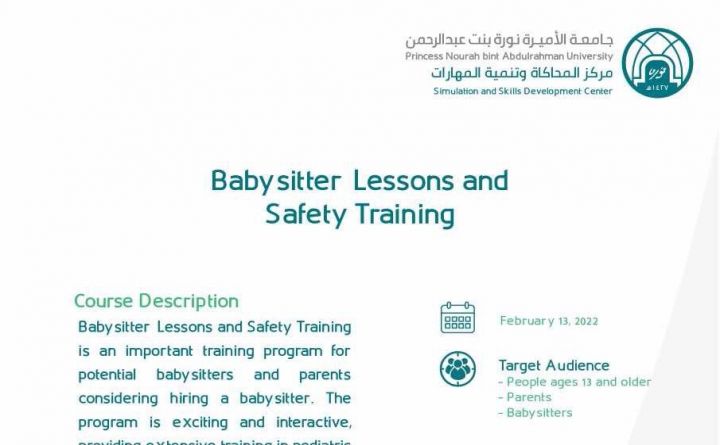 Baby Sitter Lessons and Safety Training