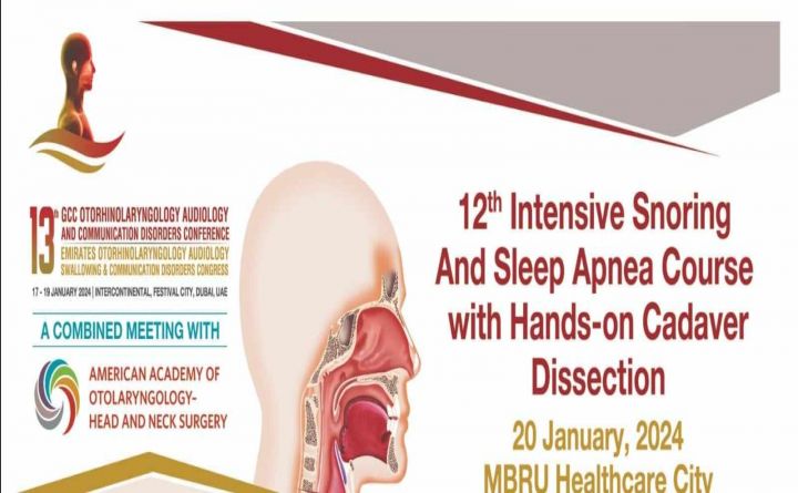 12th Intensive Snoring And Sleep Apnea Course with Hand-on Cadaver Dissection